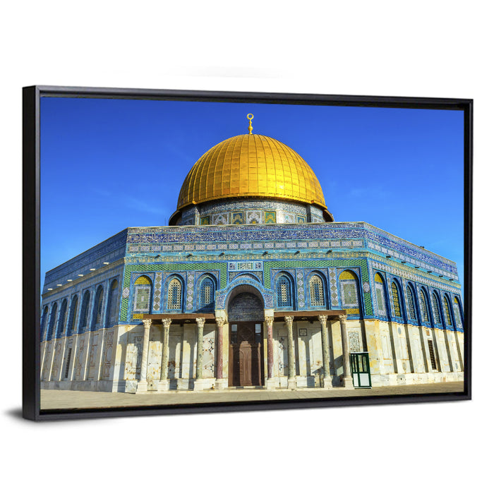Dome of the Rock, Jerusalem Wall Art as a framed canvas
