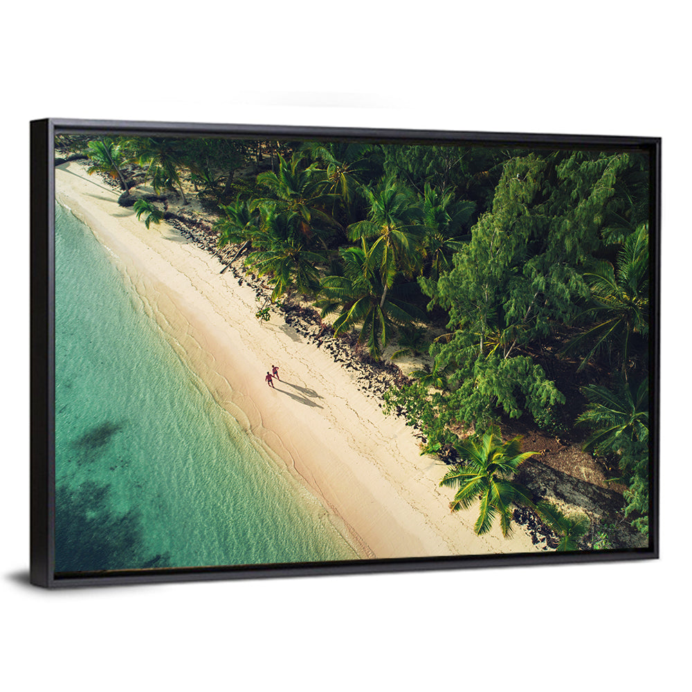 Dominica Beach Aerial, Late Afternoon Wall Art
