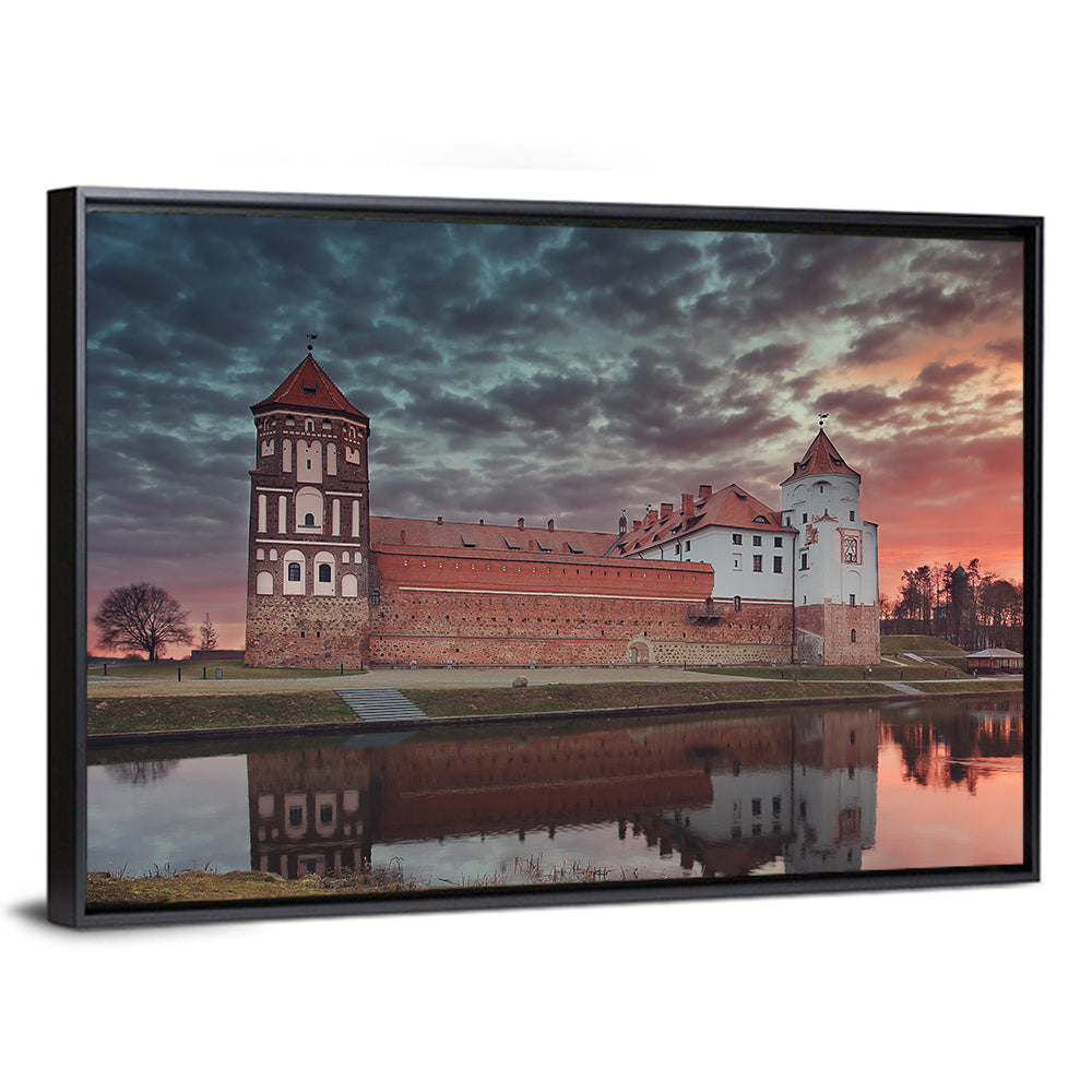 Mir Castle at Dusk Wall Art