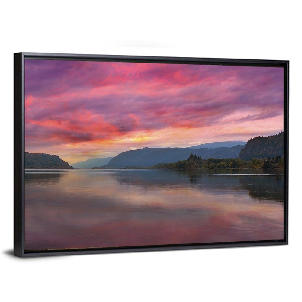 Sunrise Over River Gorge Wall Art