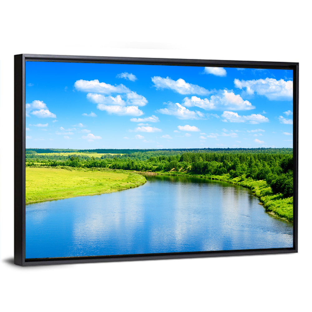 Blue River Meadow Wall Art