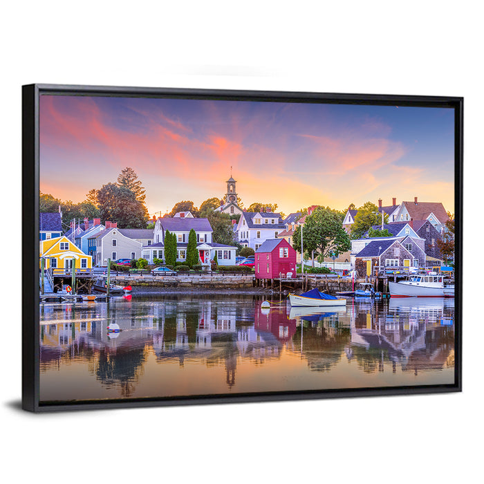 Rockport Harbor Motif Number 1 Wall Art as a framed canvas