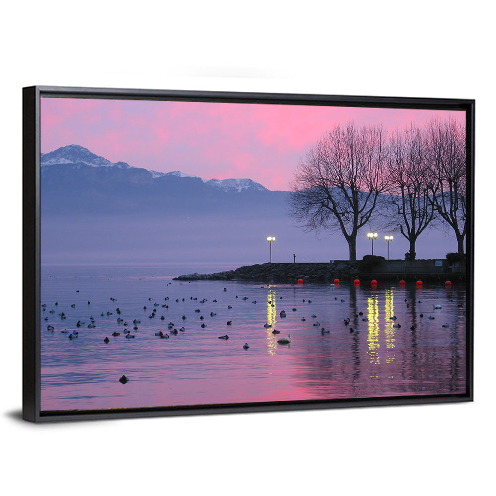 Lake Geneva Twilight Wall Art