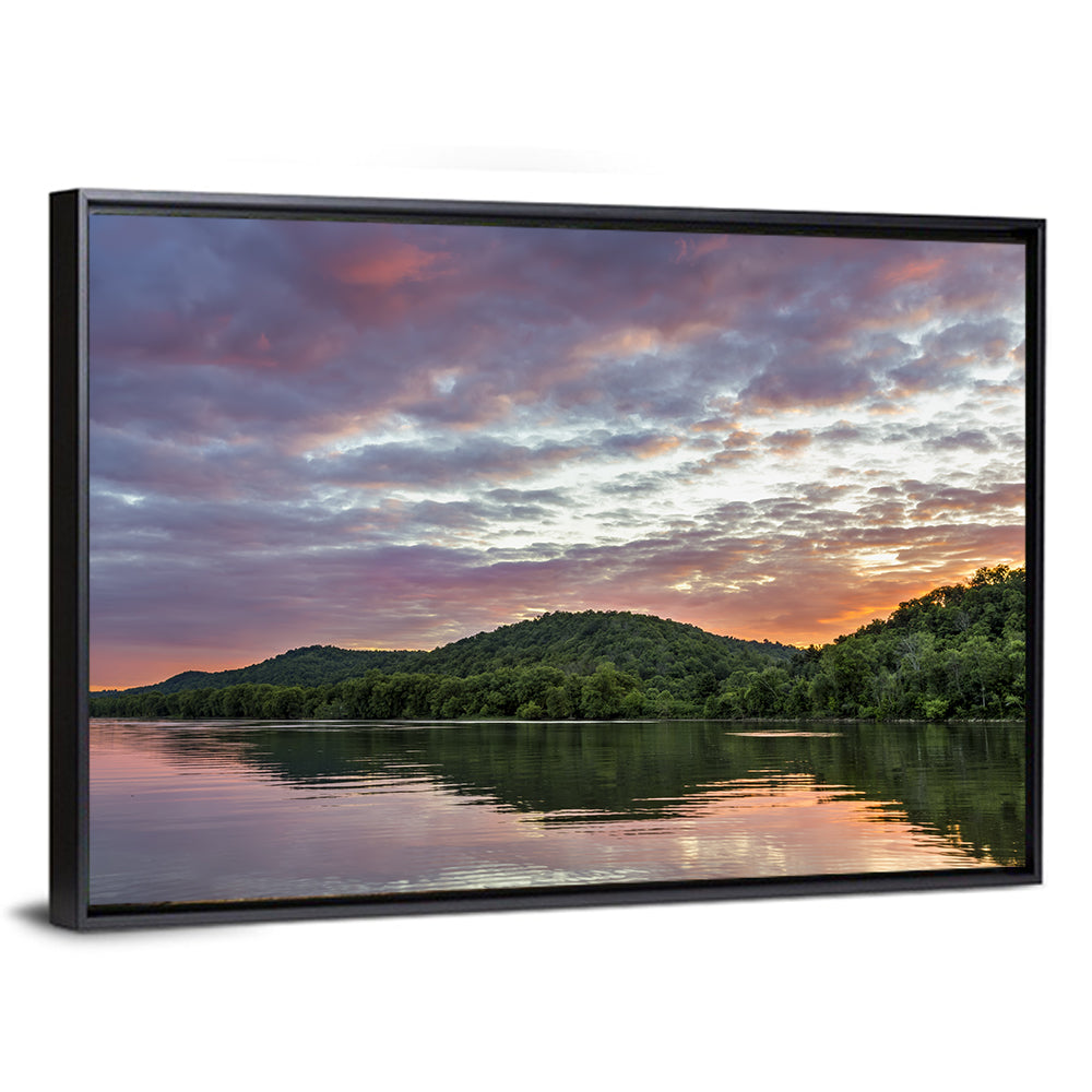Ohio River Paden City at Dusk Wall Art