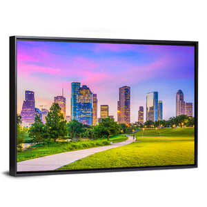 Houston City Skyline Wall Art