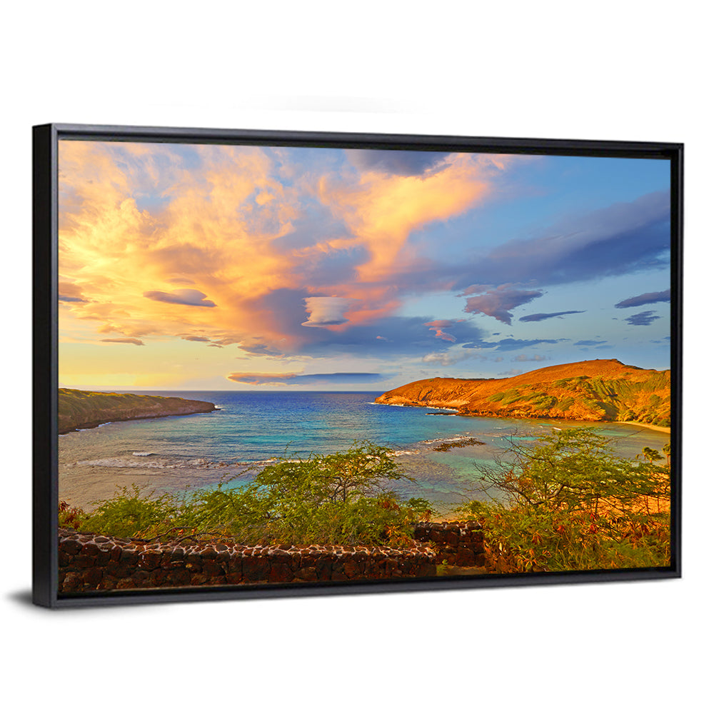 Hanauma Bay Golden Hour Wall Art