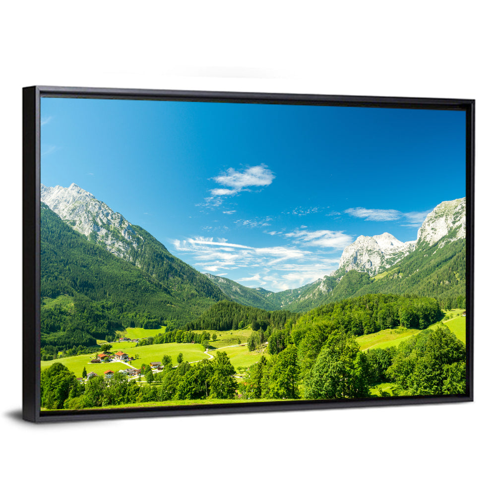 Bavarian Alpine Valley Wall Art