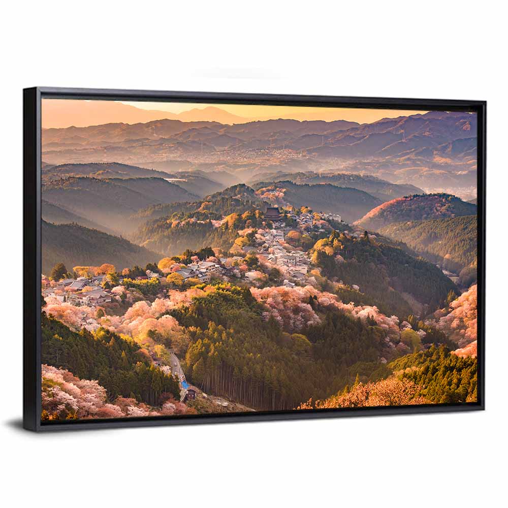 Mount Yoshino Cherry Blossom Valley Wall Art