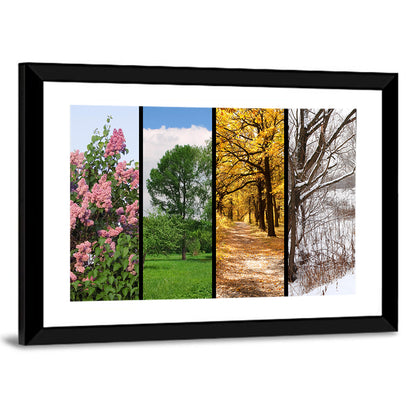 Four Seasons Trees Wall Art