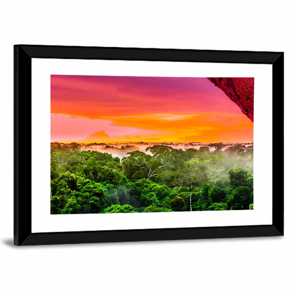 Brazilian Rainforest Sunset Wall Art