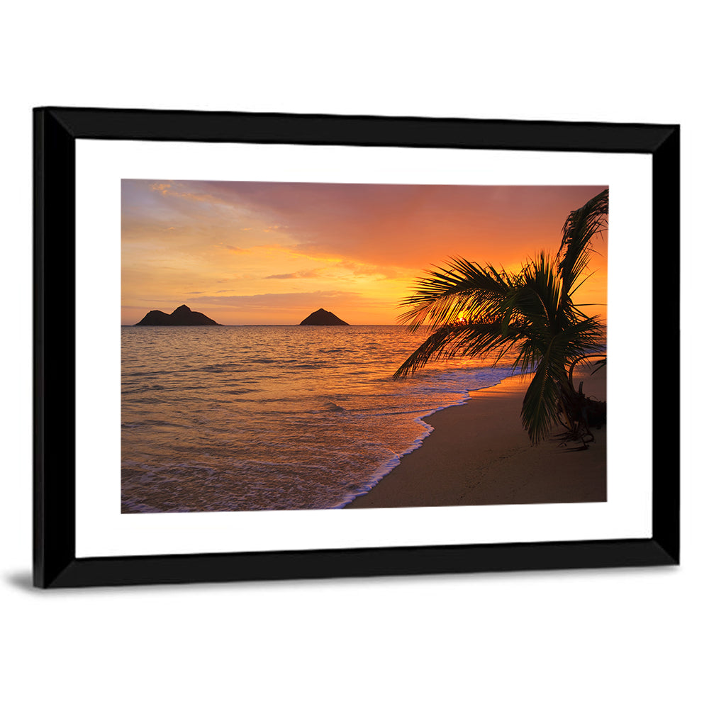 Lanikai Sunrise Over Na Mokulua Wall Art