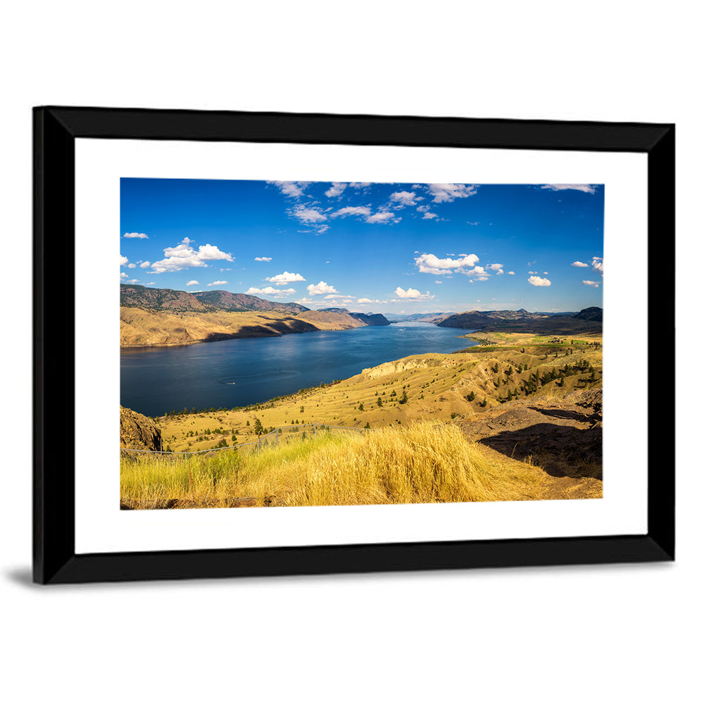 Golden Grass at Kamloops Lake Wall Art