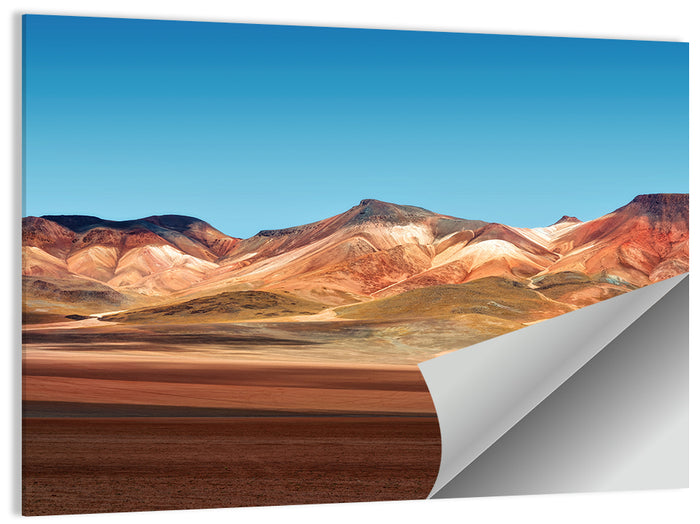Atacama Desert Ridges Wall Art as a poster print