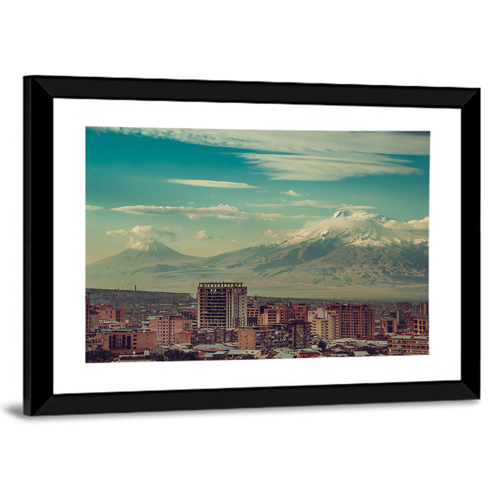 Yerevan Skyline with Mount Ararat Wall Art