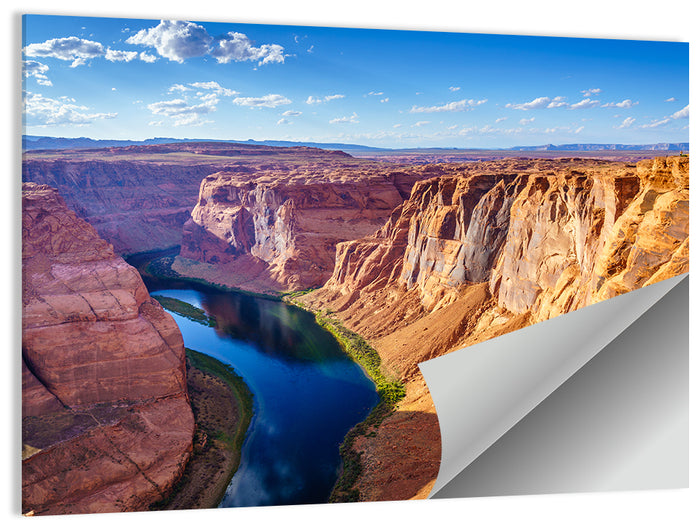 Horseshoe Bend Colorado River Wall Art as a poster print