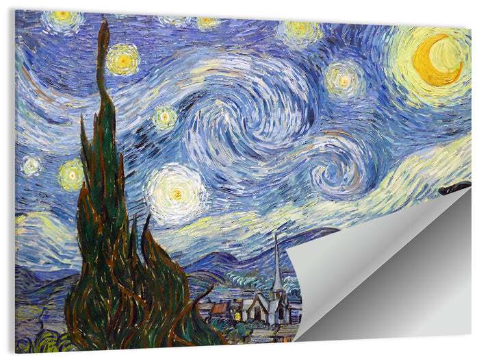 Starry Night Over Saint-rémy Wall Art as a poster print