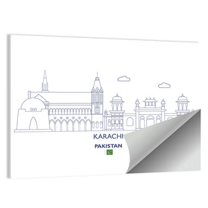 Karachi City Skyline Wall Art