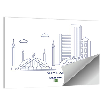 Islamabad City Skyline Wall Art