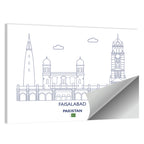 Faisalabad Clock Tower Skyline Wall Art