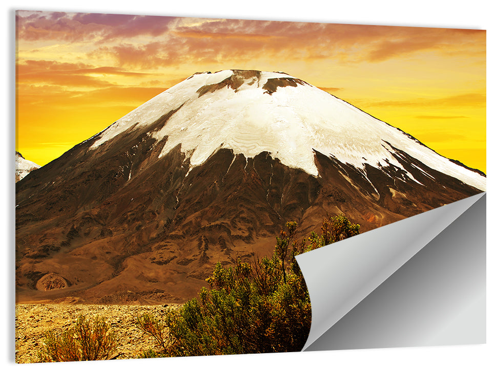 Parinacota Volcano Wall Art