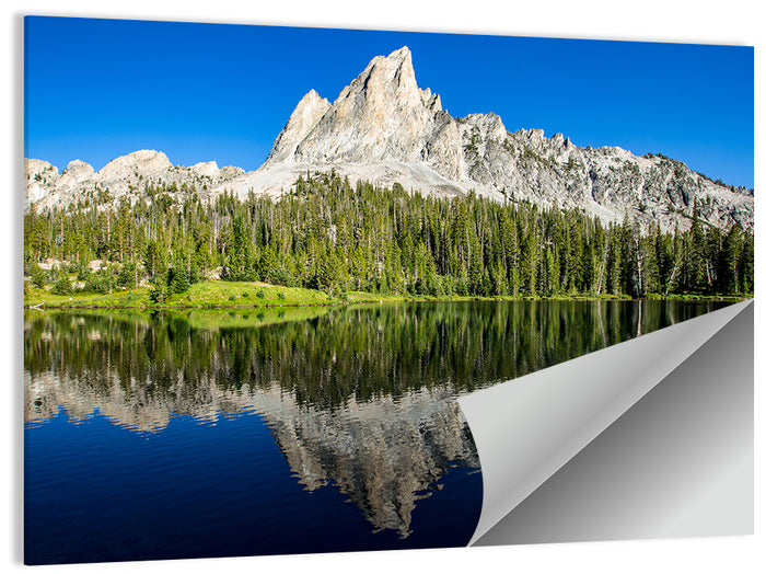 Sawtooth Peaks at Alice Lake Wall Art as a poster print