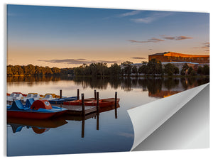 Dutzendteich Lake Sunset Wall Art