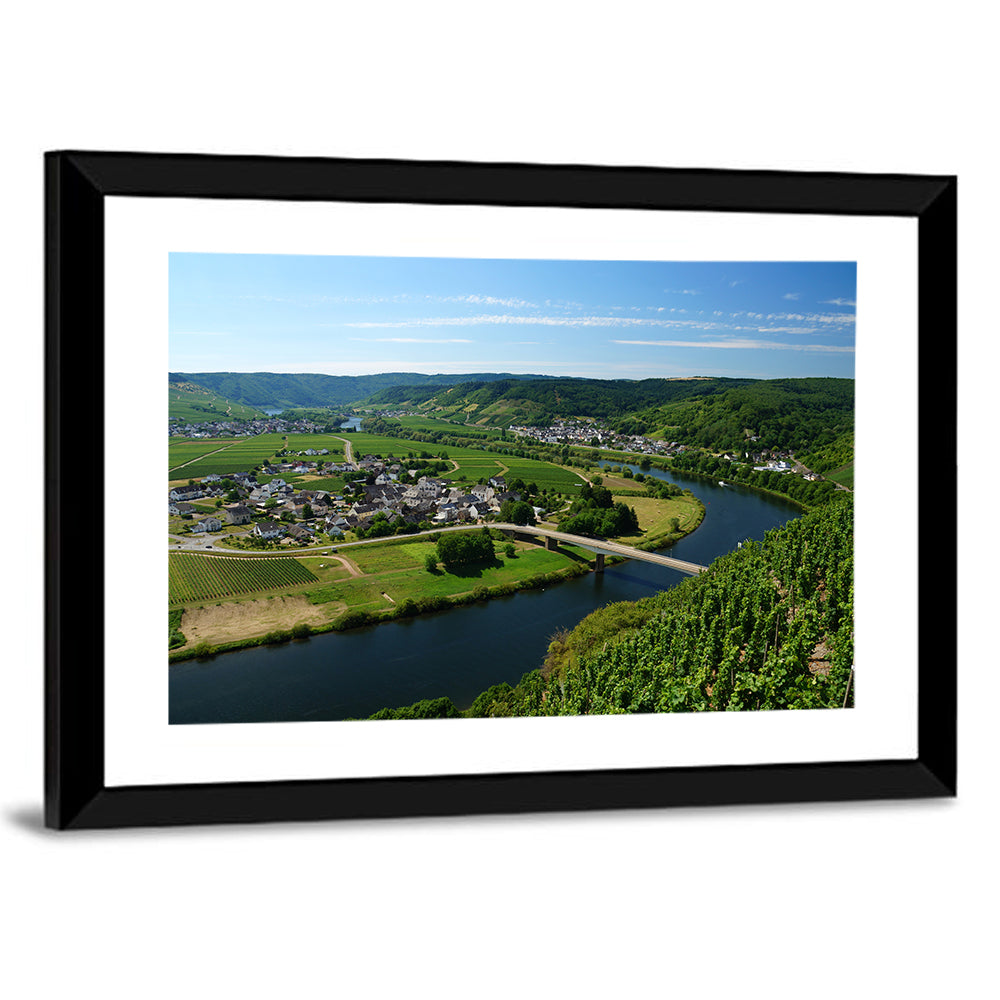 Piesport Moselle River View Wall Art