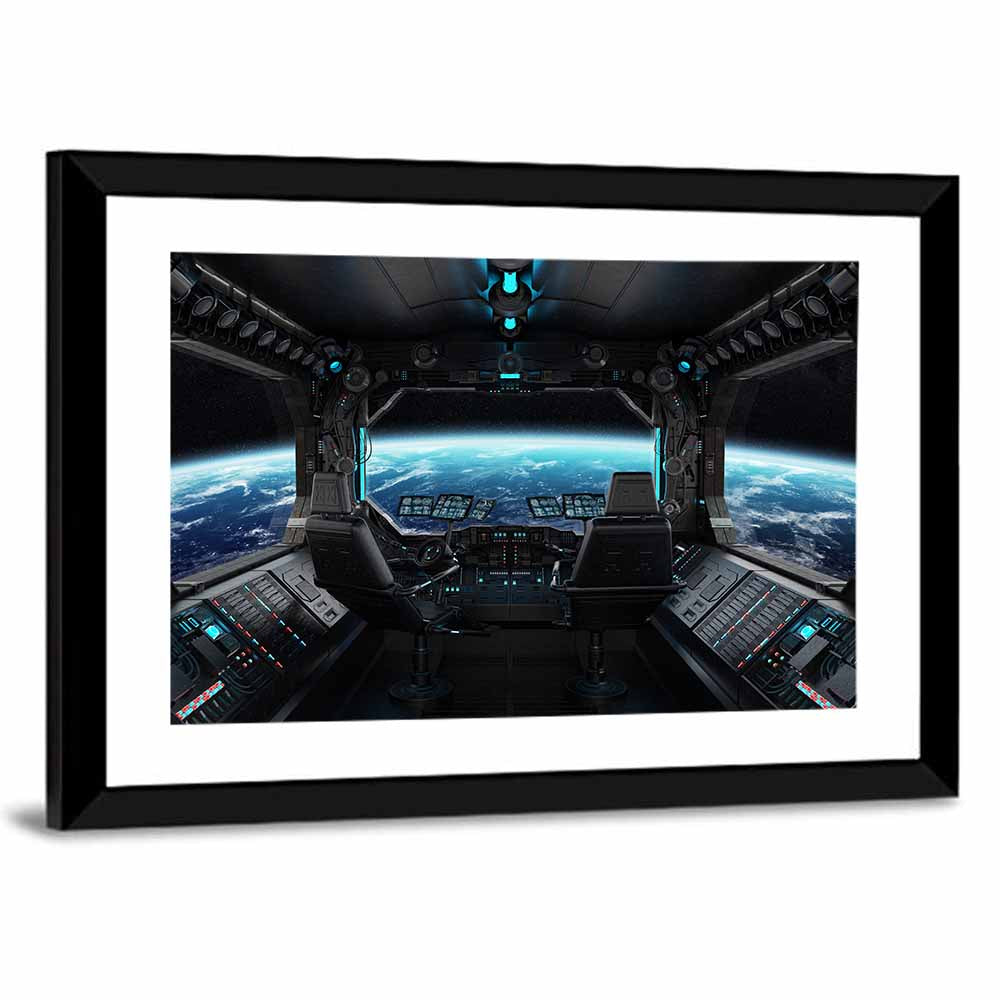 Spaceship Grunge Interior Wall Art