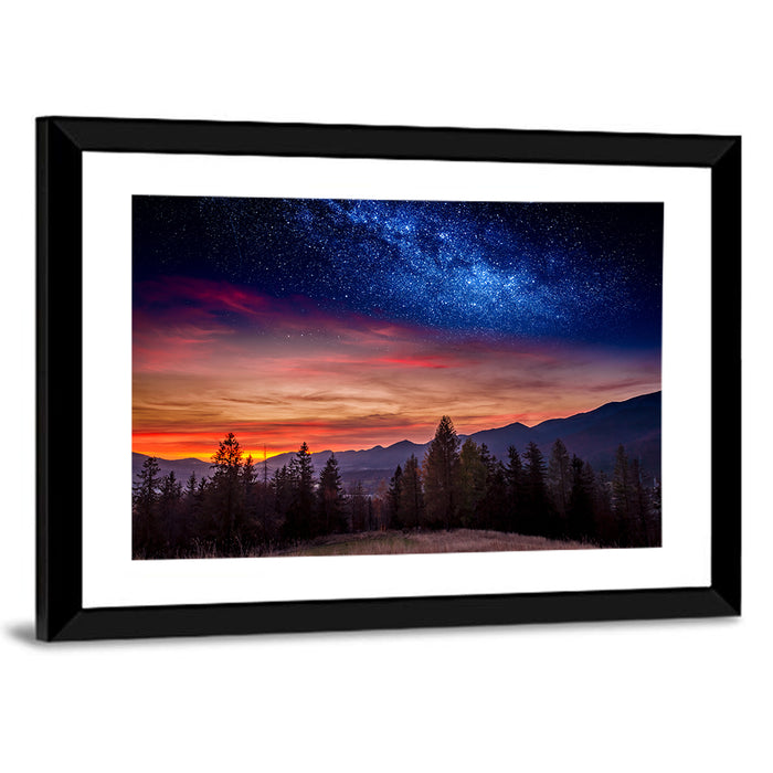 Tatras Mountain Sunset Wall Art as a framed print