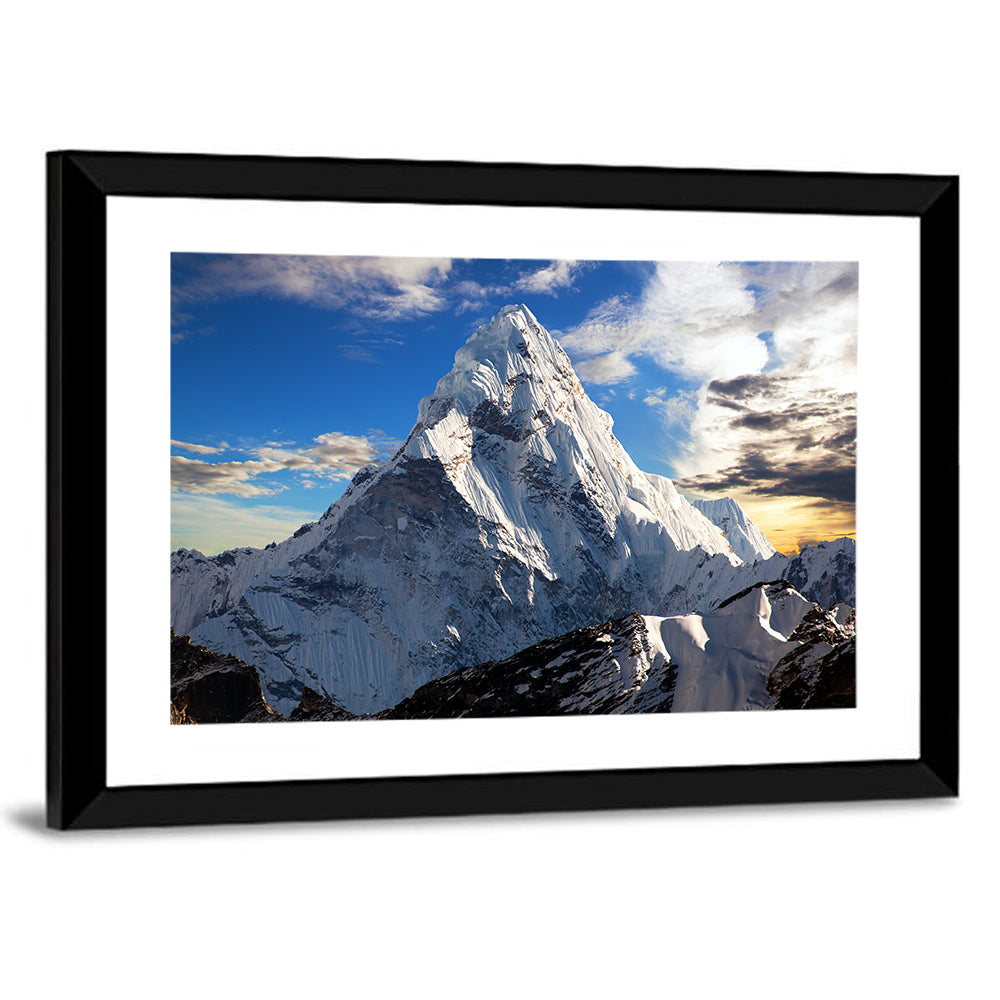 Ama Dablam at Golden Dusk Wall Art