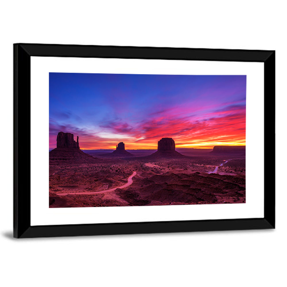 Monument Valley Arizona Sunset Wall Art