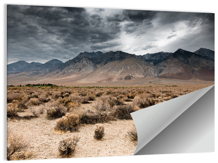 Storm Over Death Valley Wall Art as a poster print