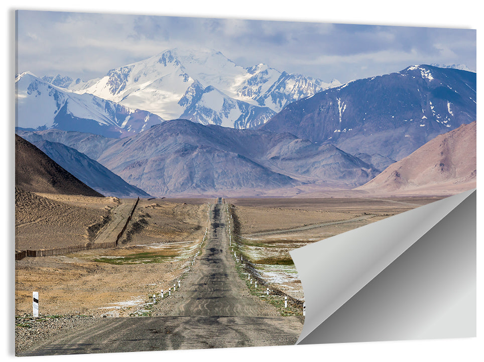 Pamir Mountains Road Wall Art