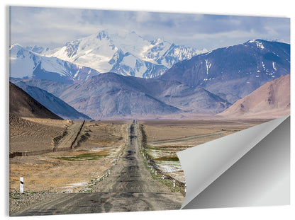 Pamir Mountains Road Wall Art