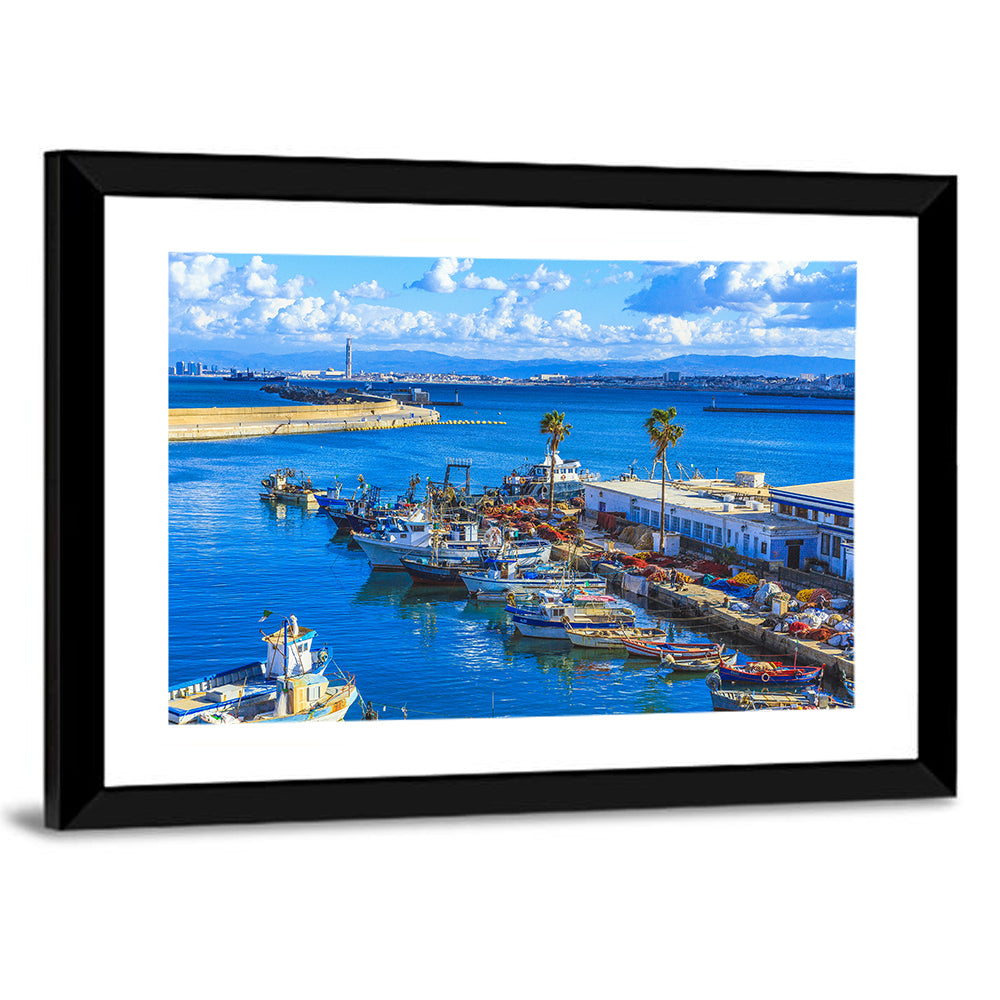 Sfax Fishing Harbor Wall Art
