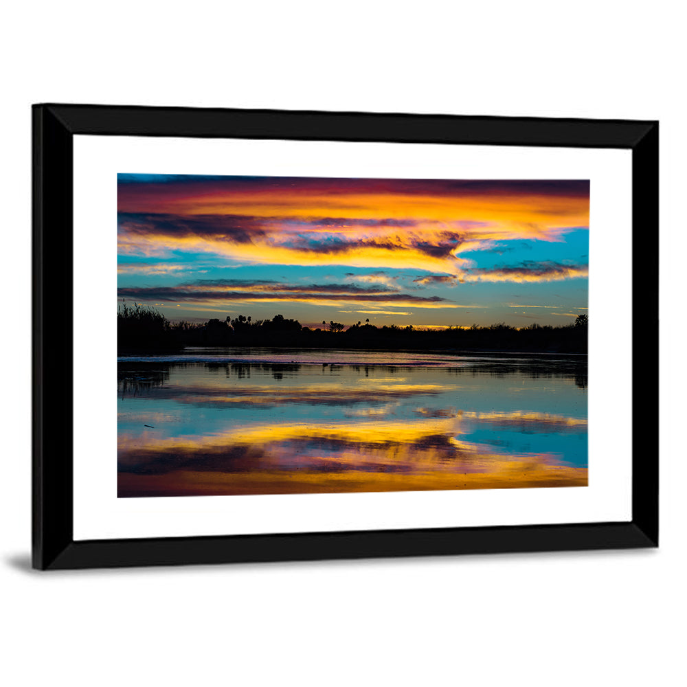 Colorado River Dusk Reflection Wall Art