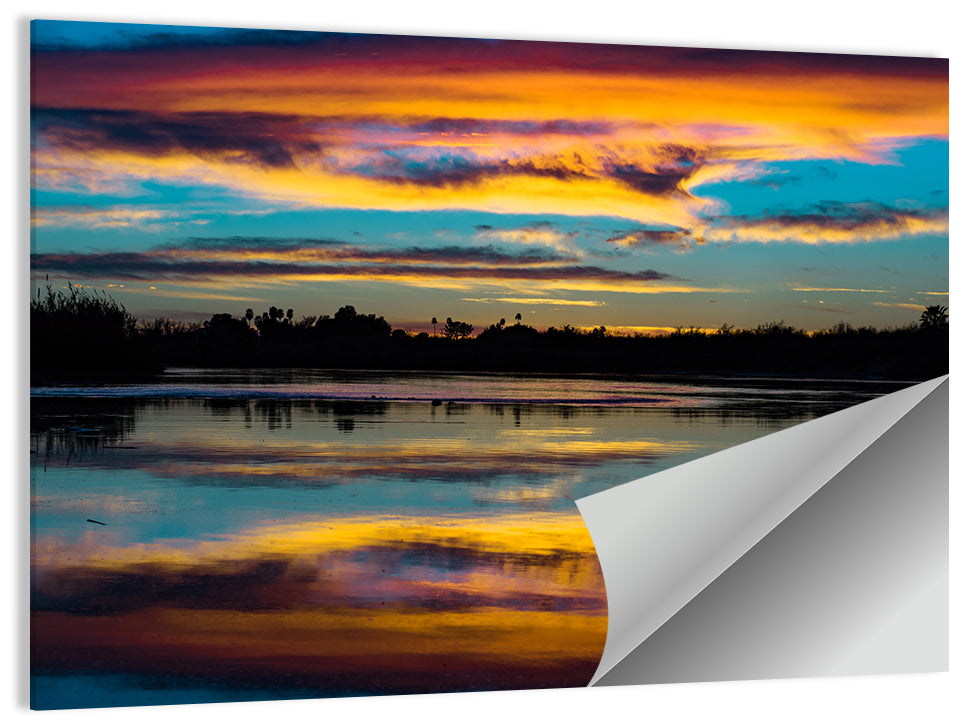 Colorado River Dusk Reflection Wall Art