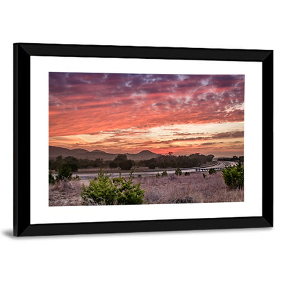 Texas State Highway 16 Sunset Wall Art