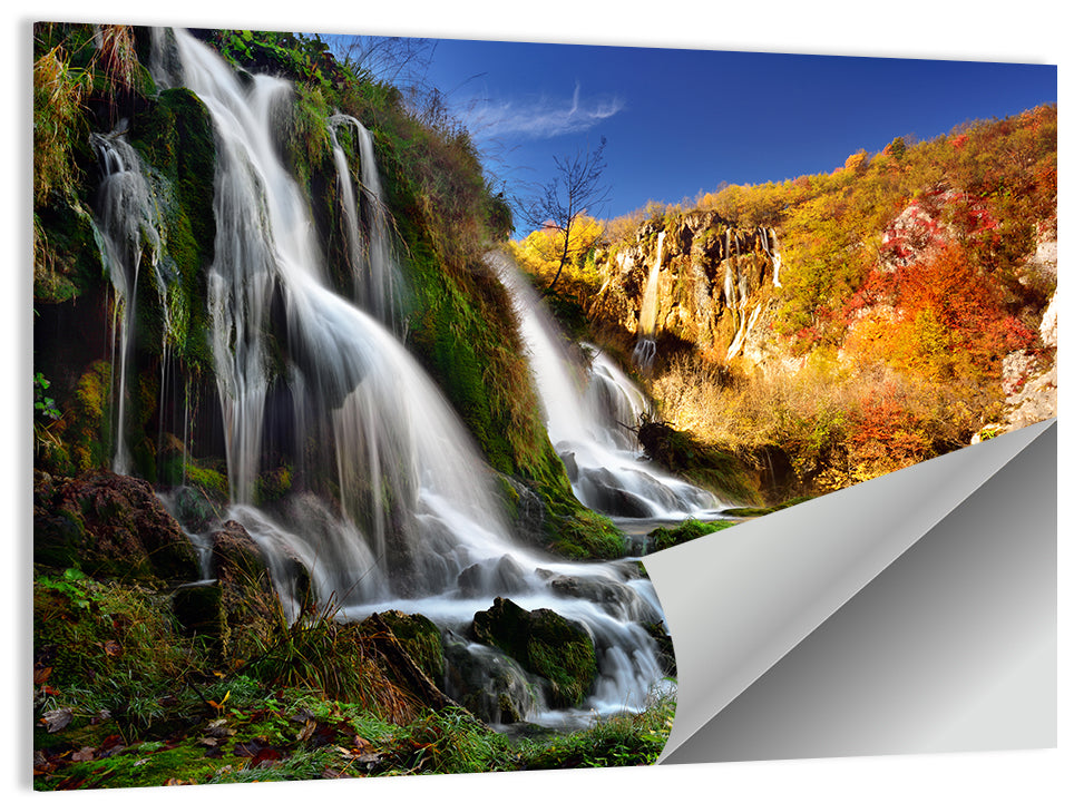 Plitvice Lakes Waterfall Wall Art