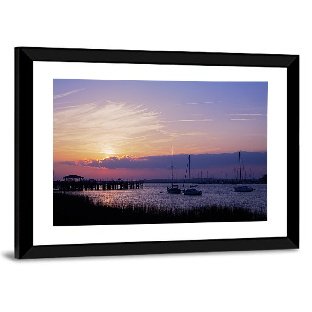 South Carolina Coastal Harbor Wall Art