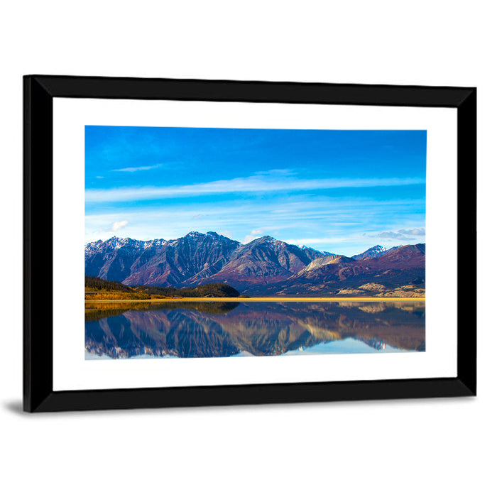Kluane Lake Reflections Wall Art as a framed print