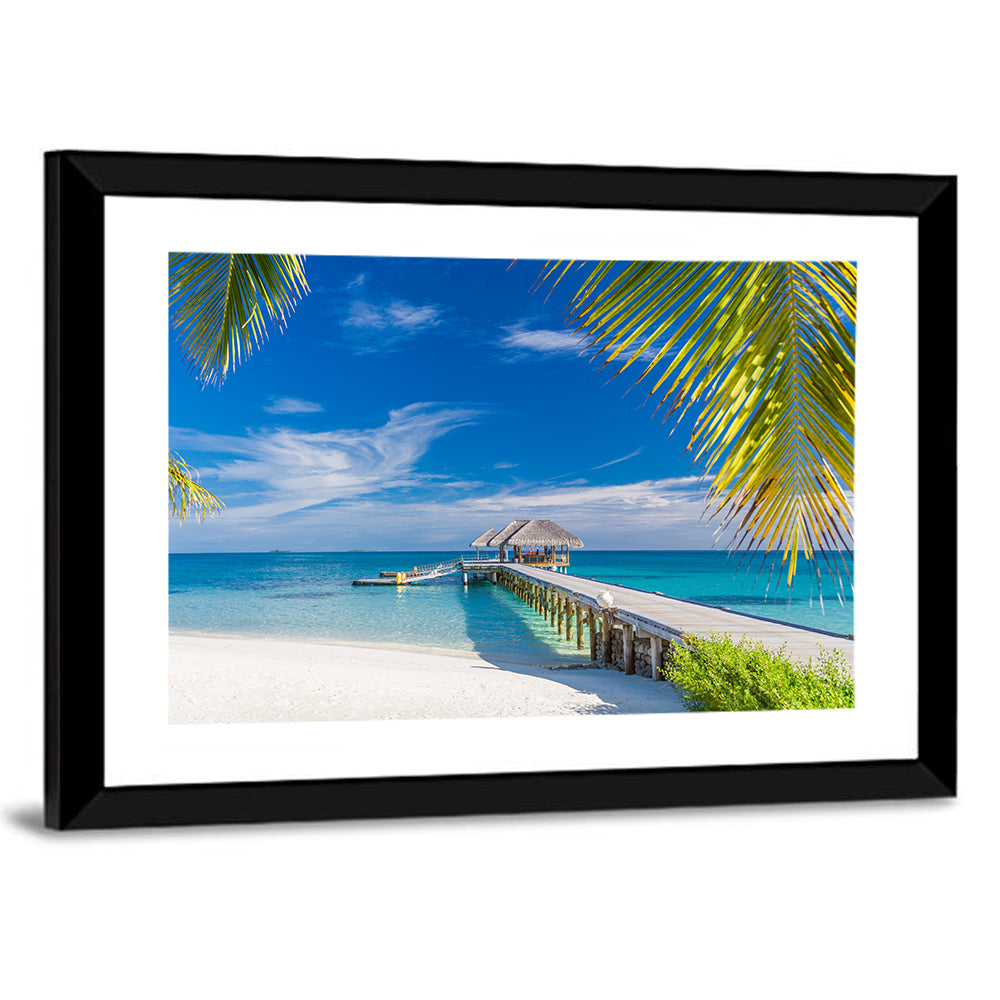 Maldives Overwater Pier Wall Art