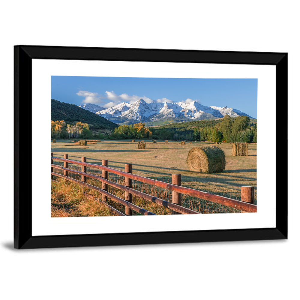 Colorado Hay Bales Wall Art