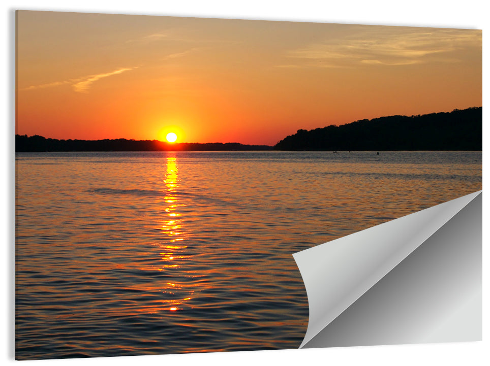 Mississippi River Sunset Wall Art