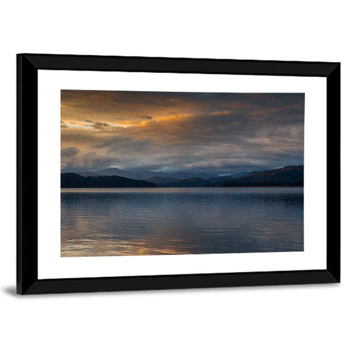 Lake Eildon Sunrise Wall Art as a framed print