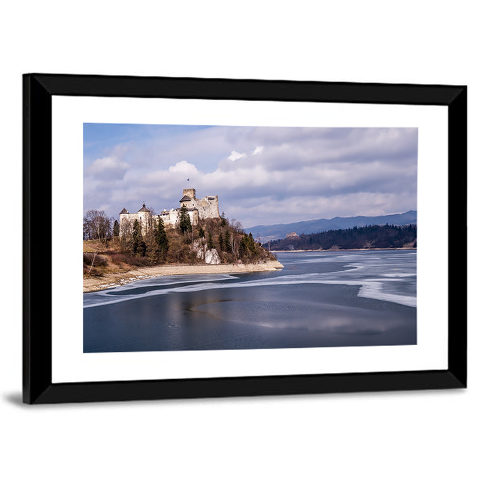 Niedzica Castle on Czorsztynskie Lake Wall Art as a framed print