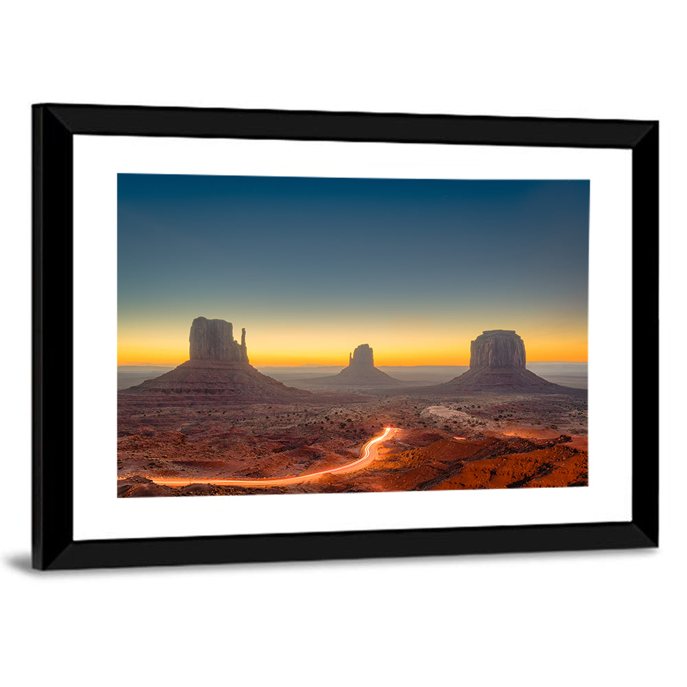 Monument Valley Golden Horizon Wall Art