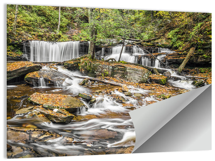 Delaware Falls Wall Art as a poster print