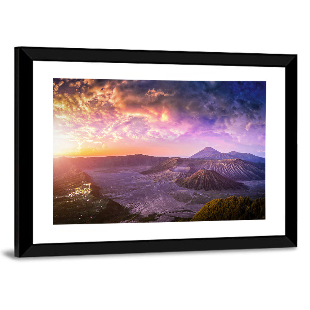 Mount Bromo Sunset View Wall Art