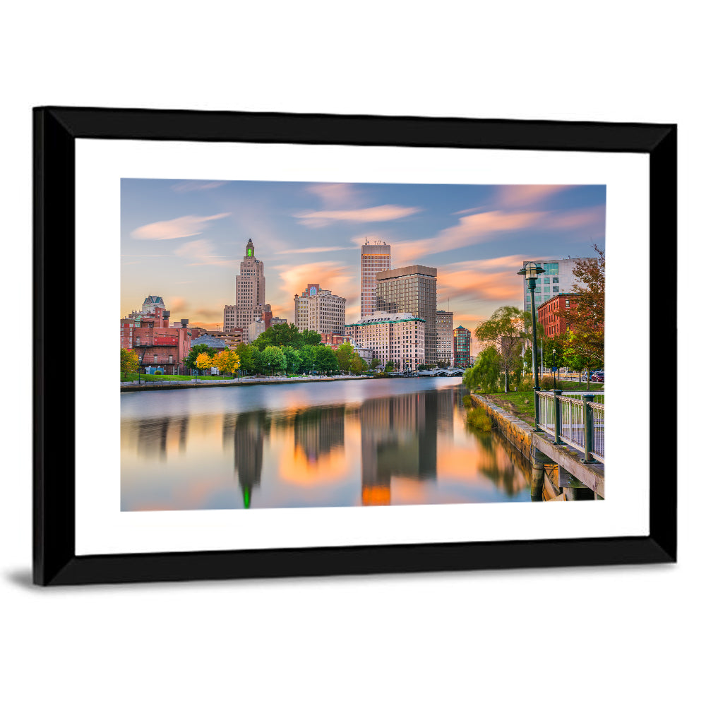 Providence Golden Hour Skyline Wall Art